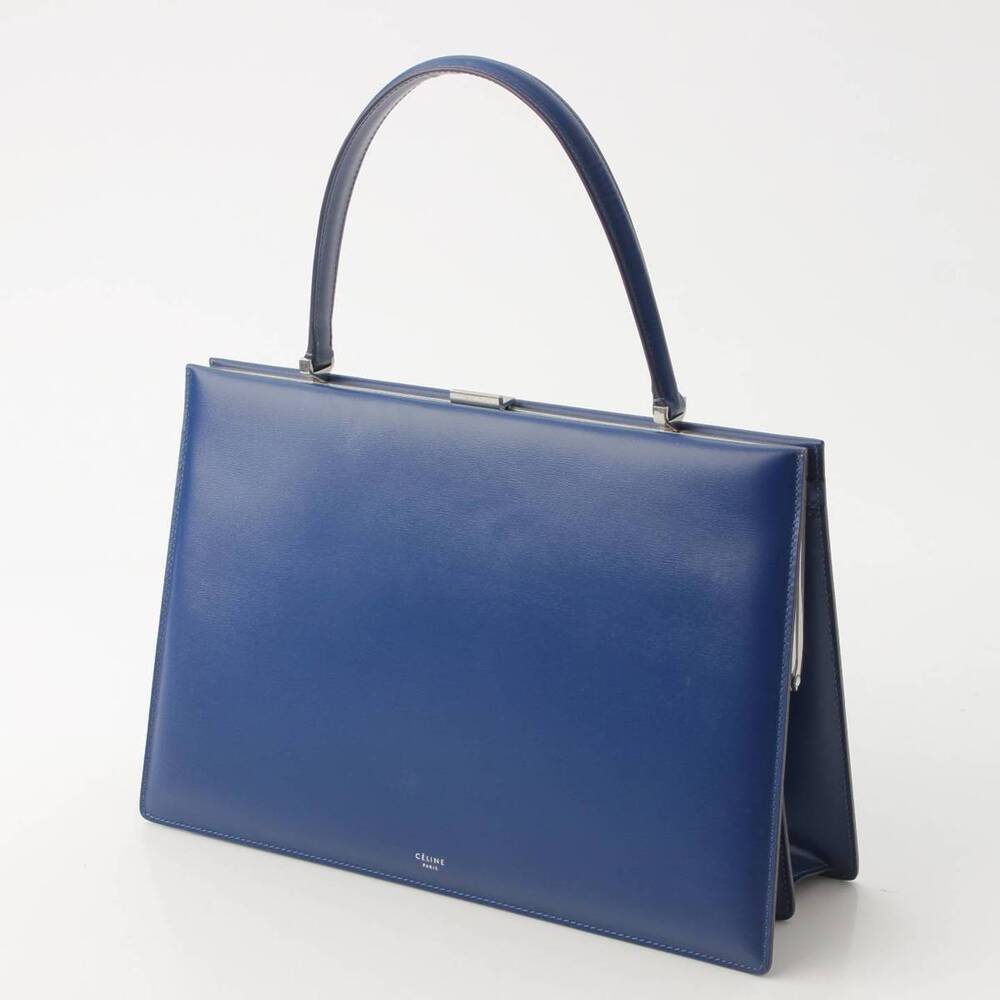 Celine Leather Blue CLASP Handbag